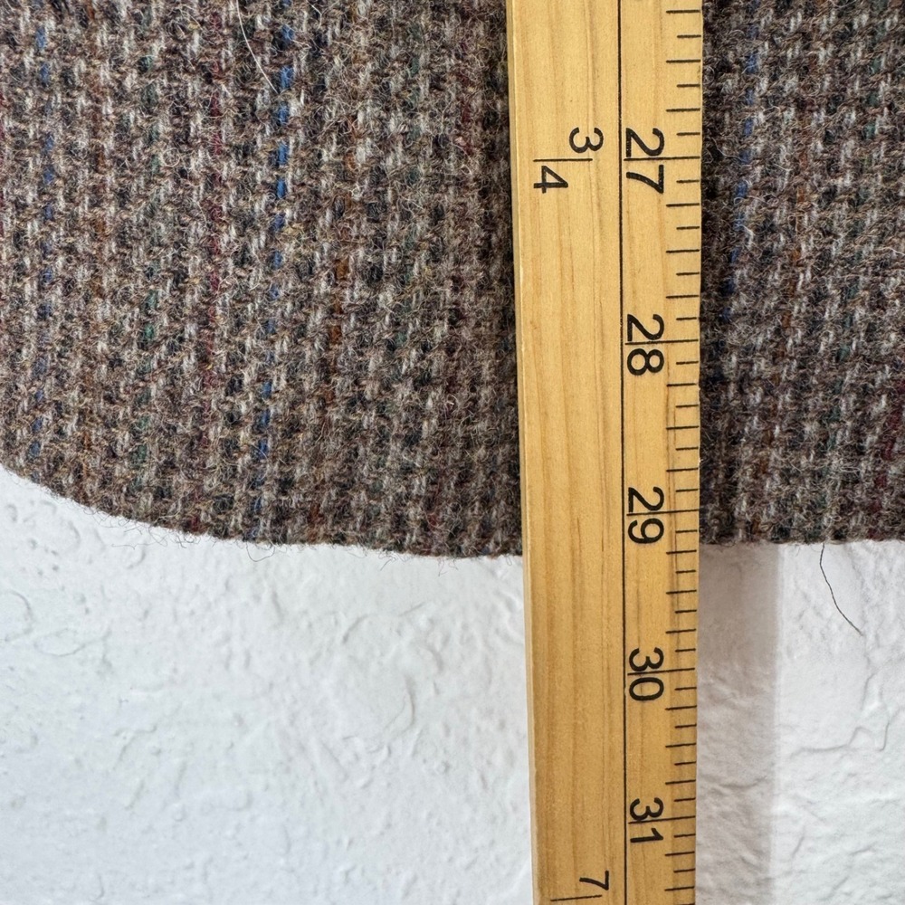 Dobbshire Custom Tailored Wool Tweed Blazer Men 40S Brown Plaid USA Made - Picture 8 of 12